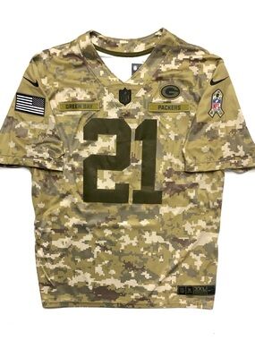 Nike NFL Salute To Service Green Bay Packers NFL Clinton-Dix #21 Camo Jersey 3XL